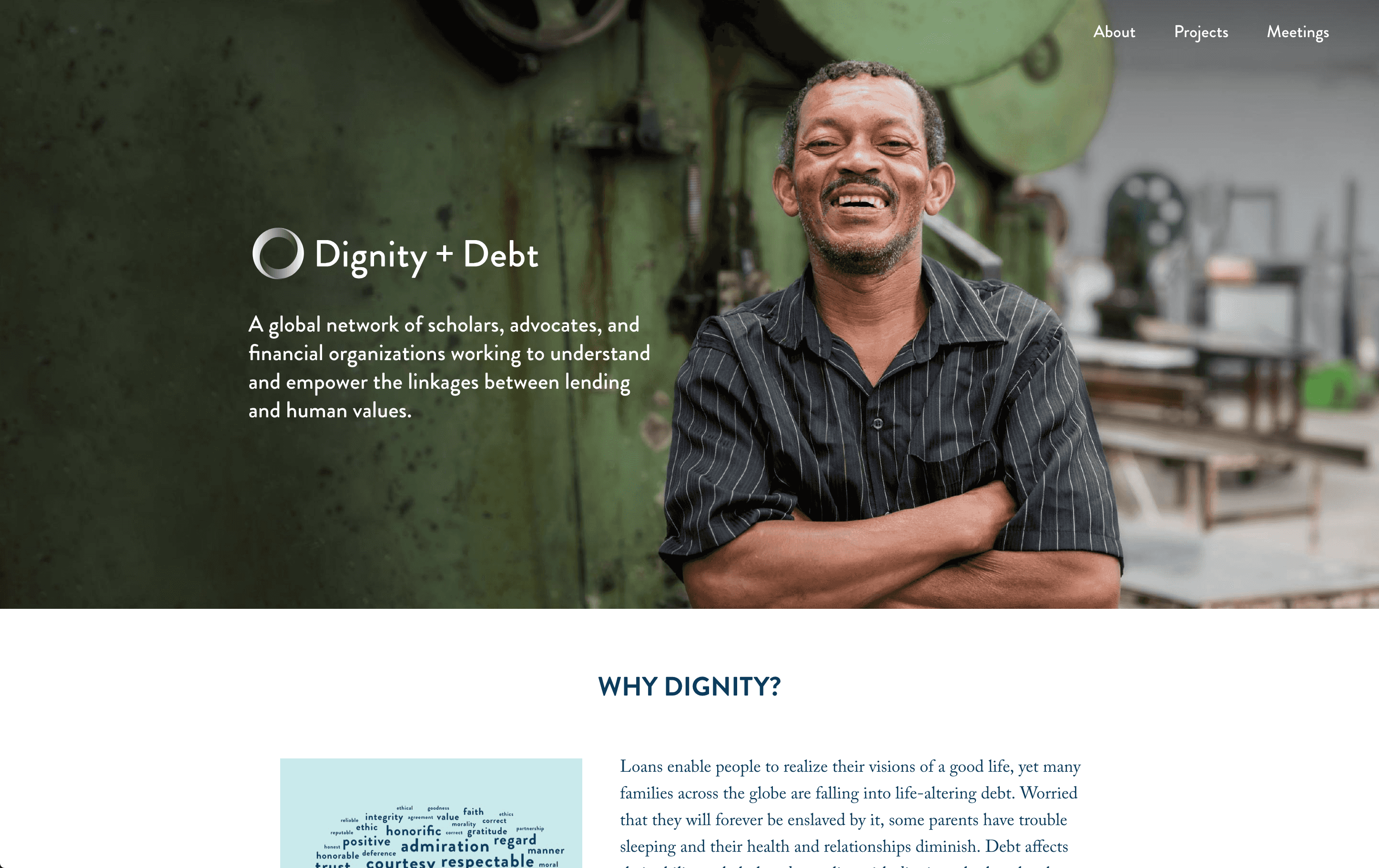 Dignity + Debt Site